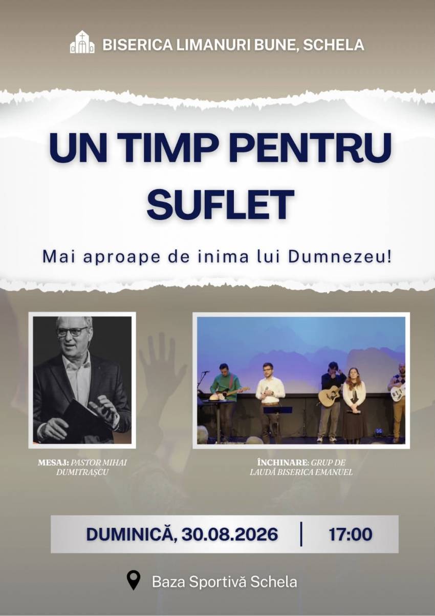 Mihai Dumitrașcu la Biserica Limanuri Bune Schela