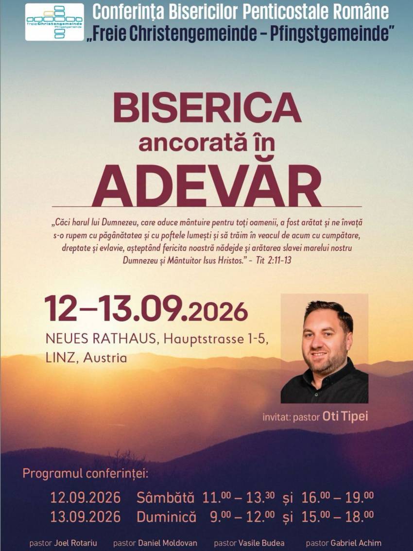 Conferință cu Oti Tipei la Linz