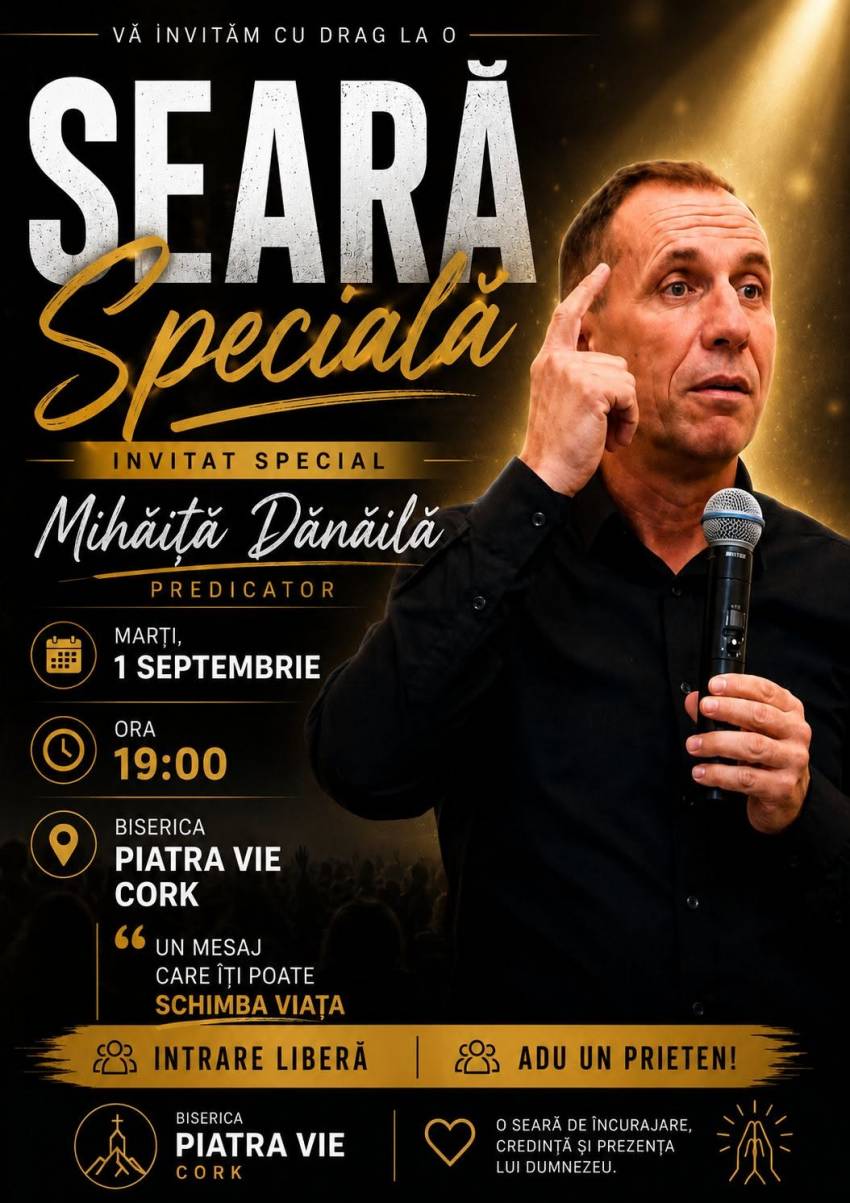 Mihăiță Dănilă la Biserica Piatra Vie Cork