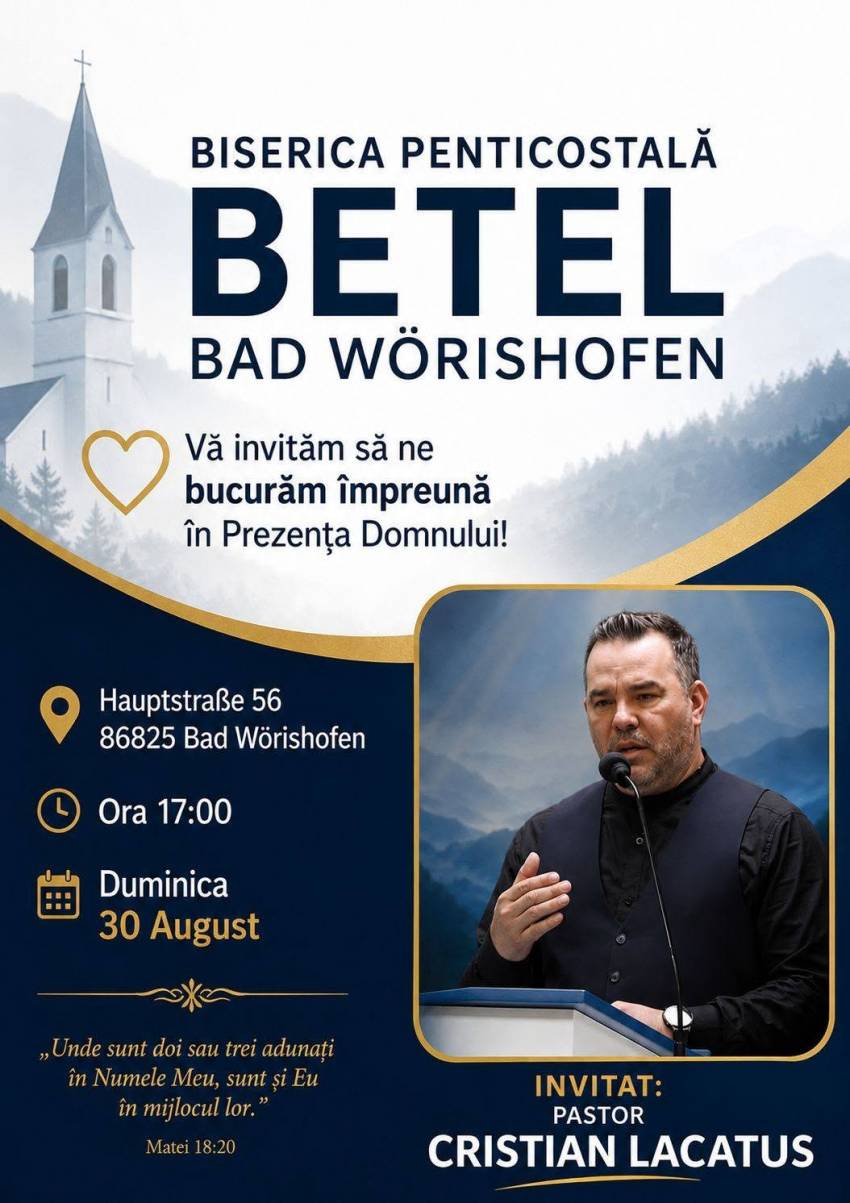 Cristian Lacătuș la Biserica Betel Bad Worishofen