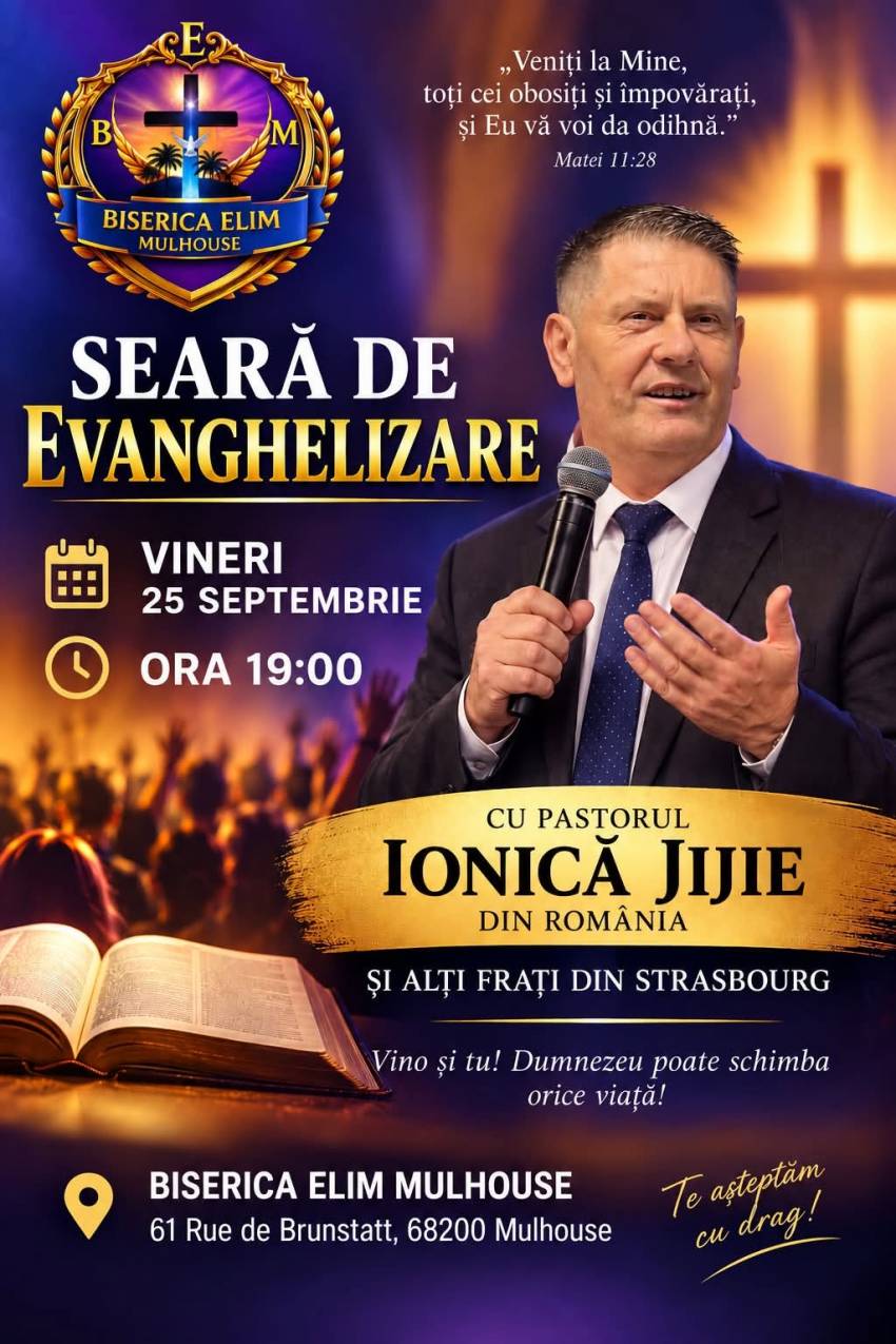Ionică Jijie la Biserica Elim Mulhouse