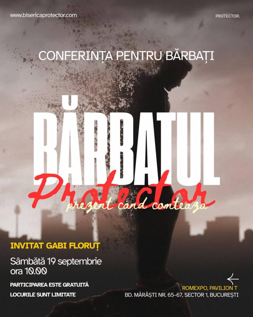 Conferință pentru bărbați la Biserica Protector București