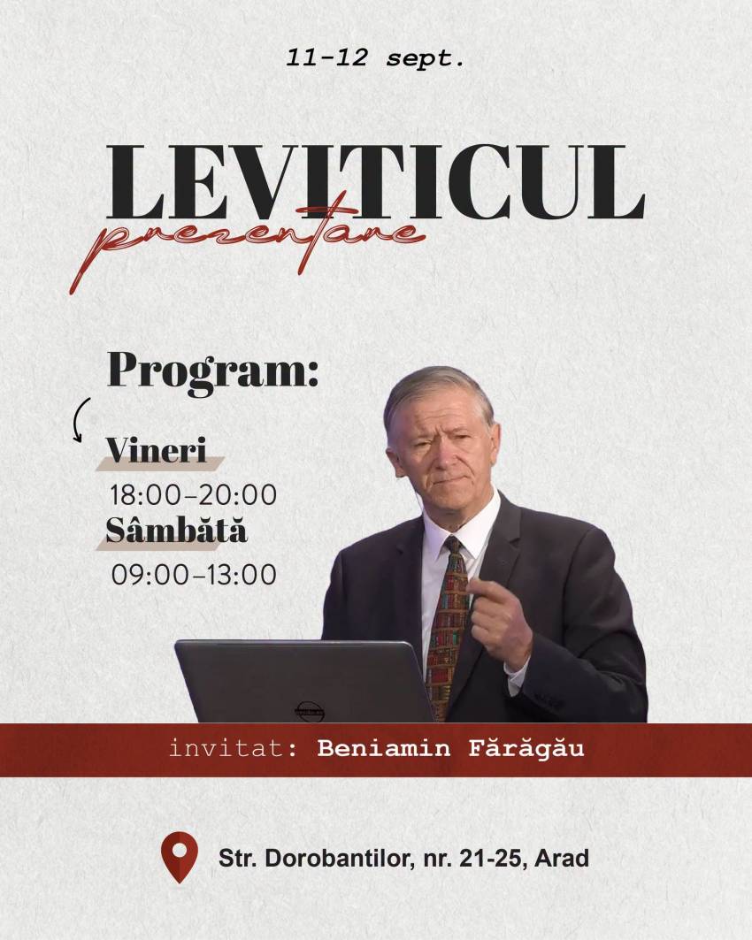 Beniamin Fărăgău la Biserica Dragostea Arad