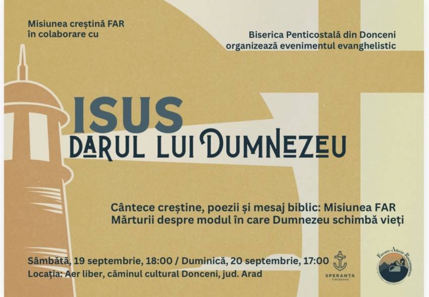 Eveniment evanghelistic la Căminul Cultural Donceni