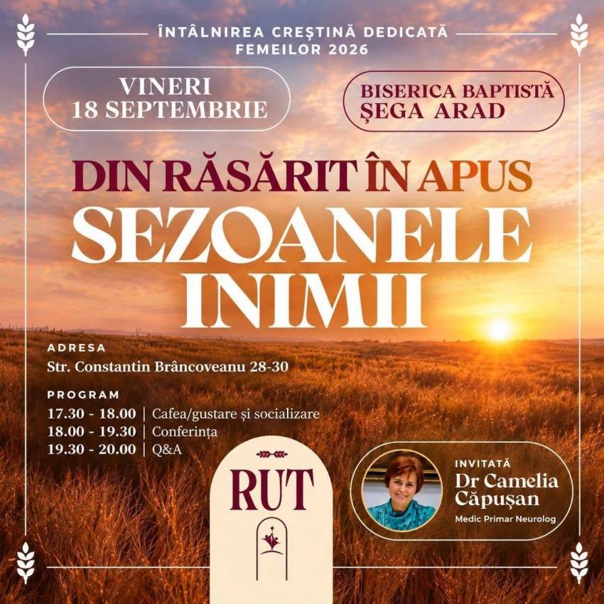 Conferință pentru femei la Biserica Baptistă Șega Arad
