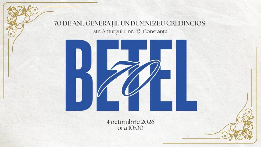 Aniversare 70 de ani la Biserica Betel Constanța