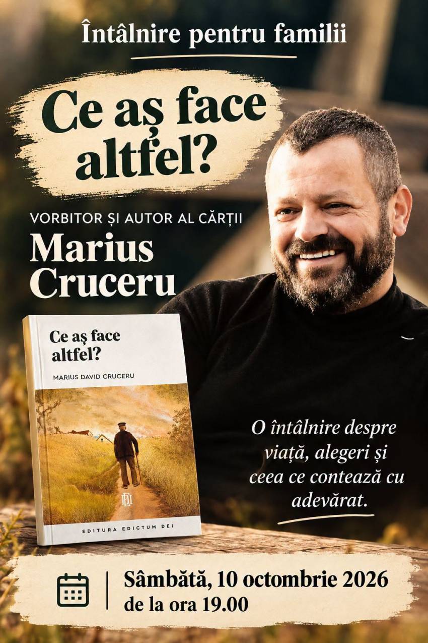 Marius Cruceru la Biserica Baptistă Cugir