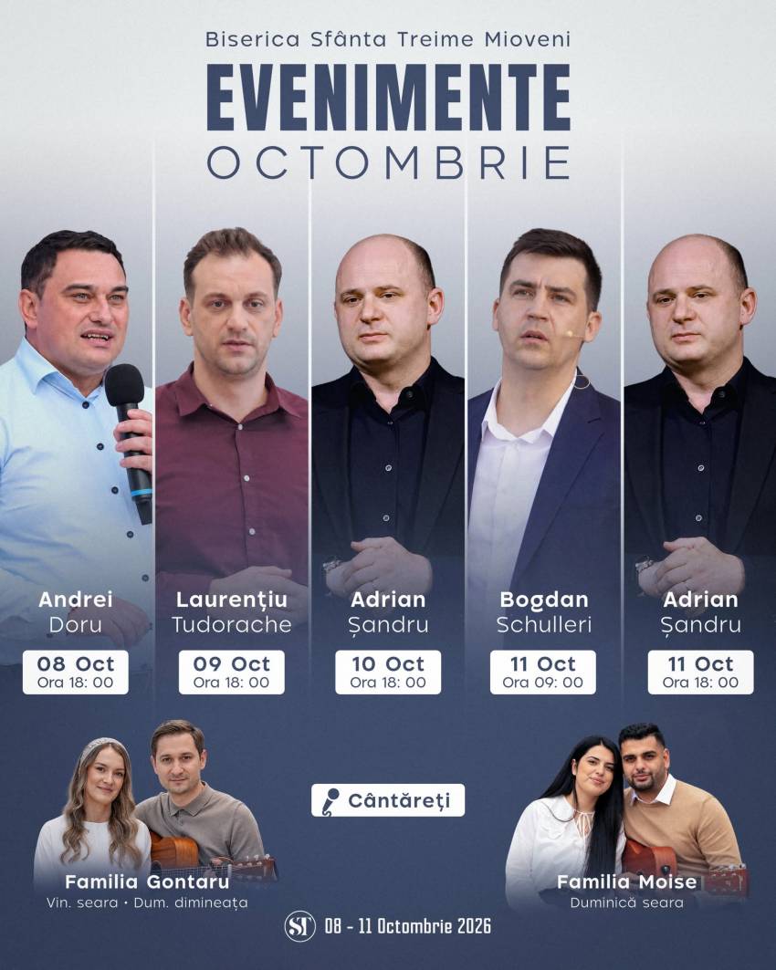 Evenimente evanghelistice la Biserica Sfânta Treime Mioveni