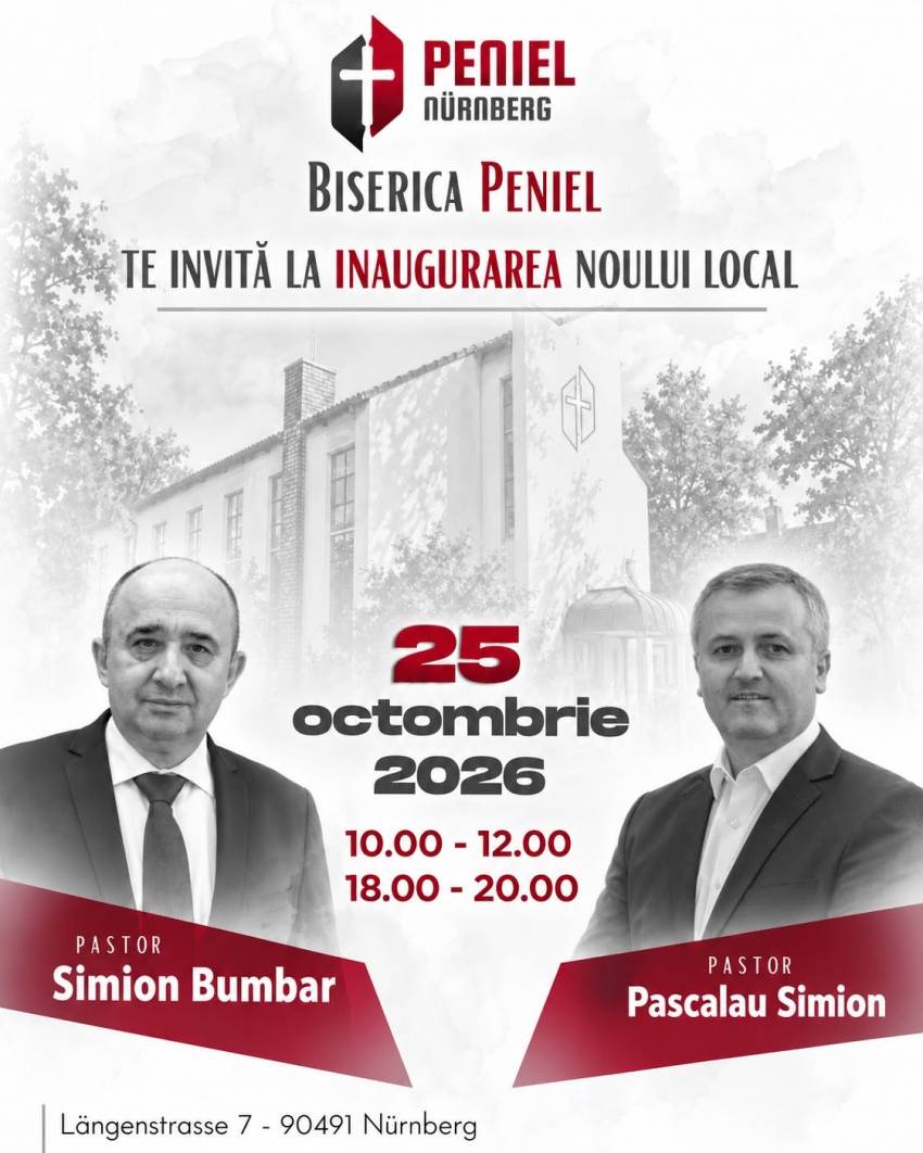 Inaugurarea noului local de închinare al Bisericii Peniel Nürnberg