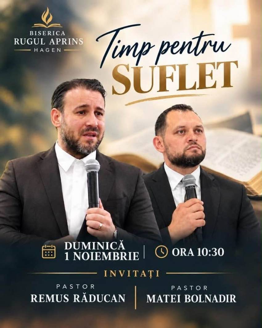 Remus Răducan & Matei Bolmadir la Biserica Rugul Aprins Hagen