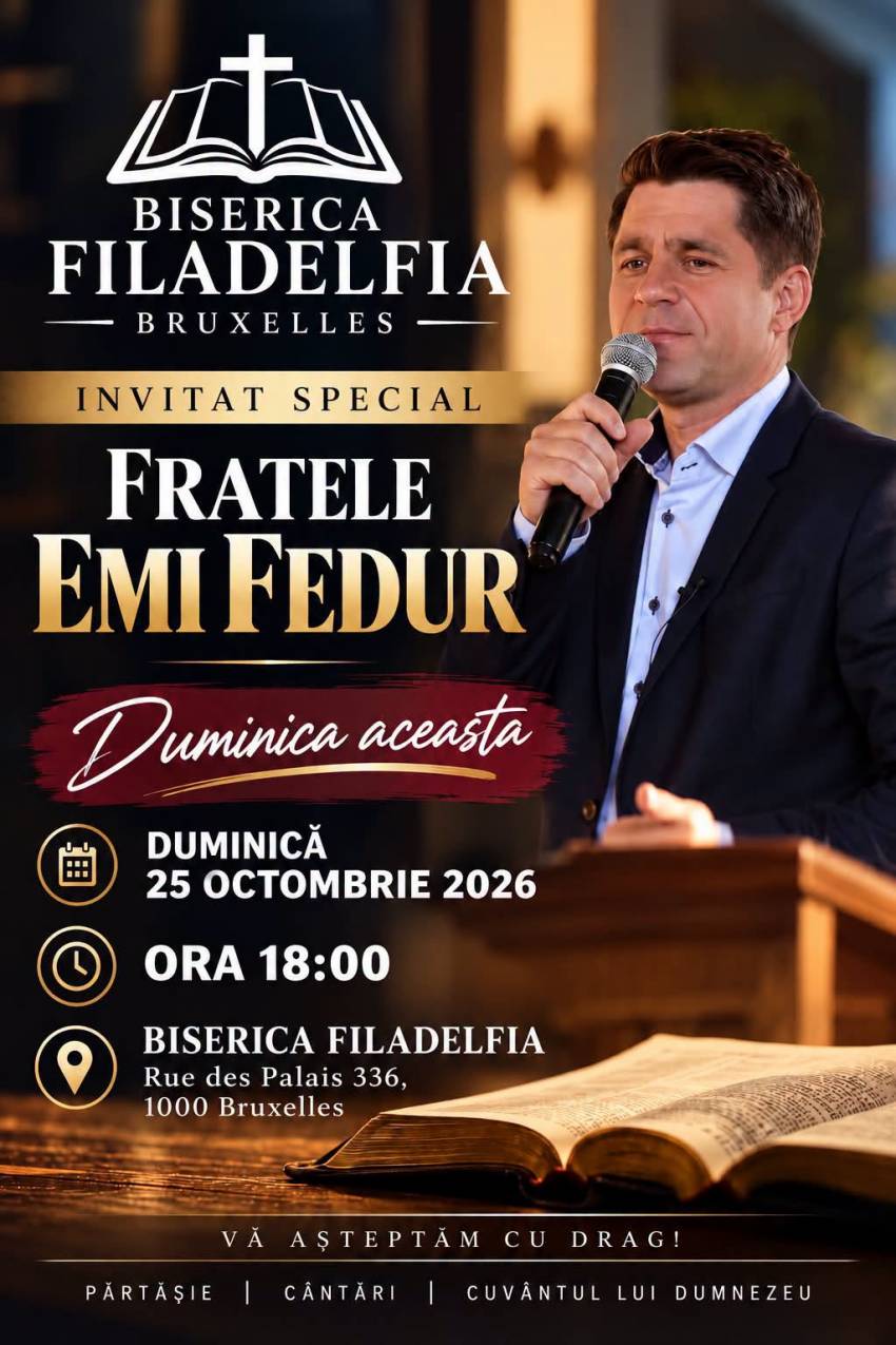 Emi Fedur la Biserica Filadelfia Bruxelles