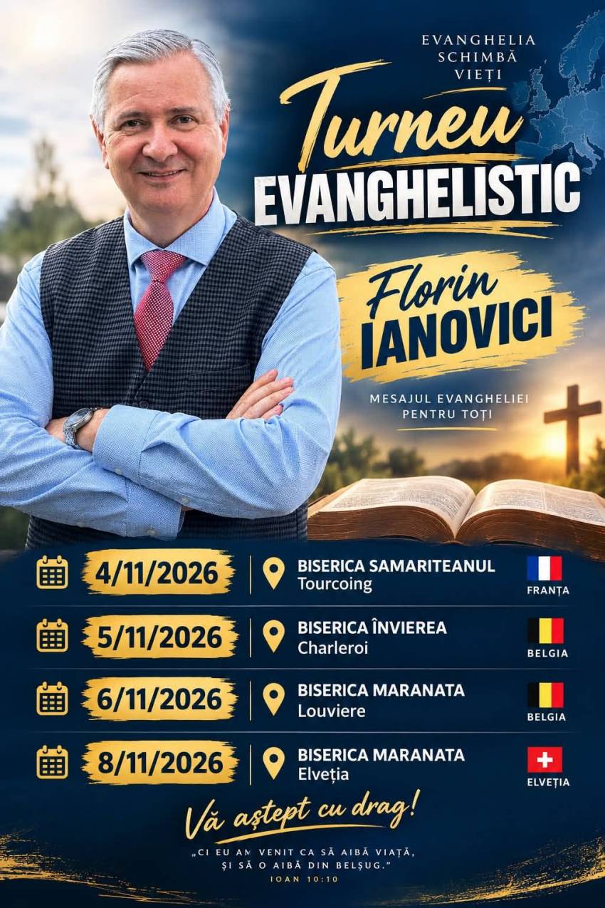 Florin Ianovici în turneu evanghelistic