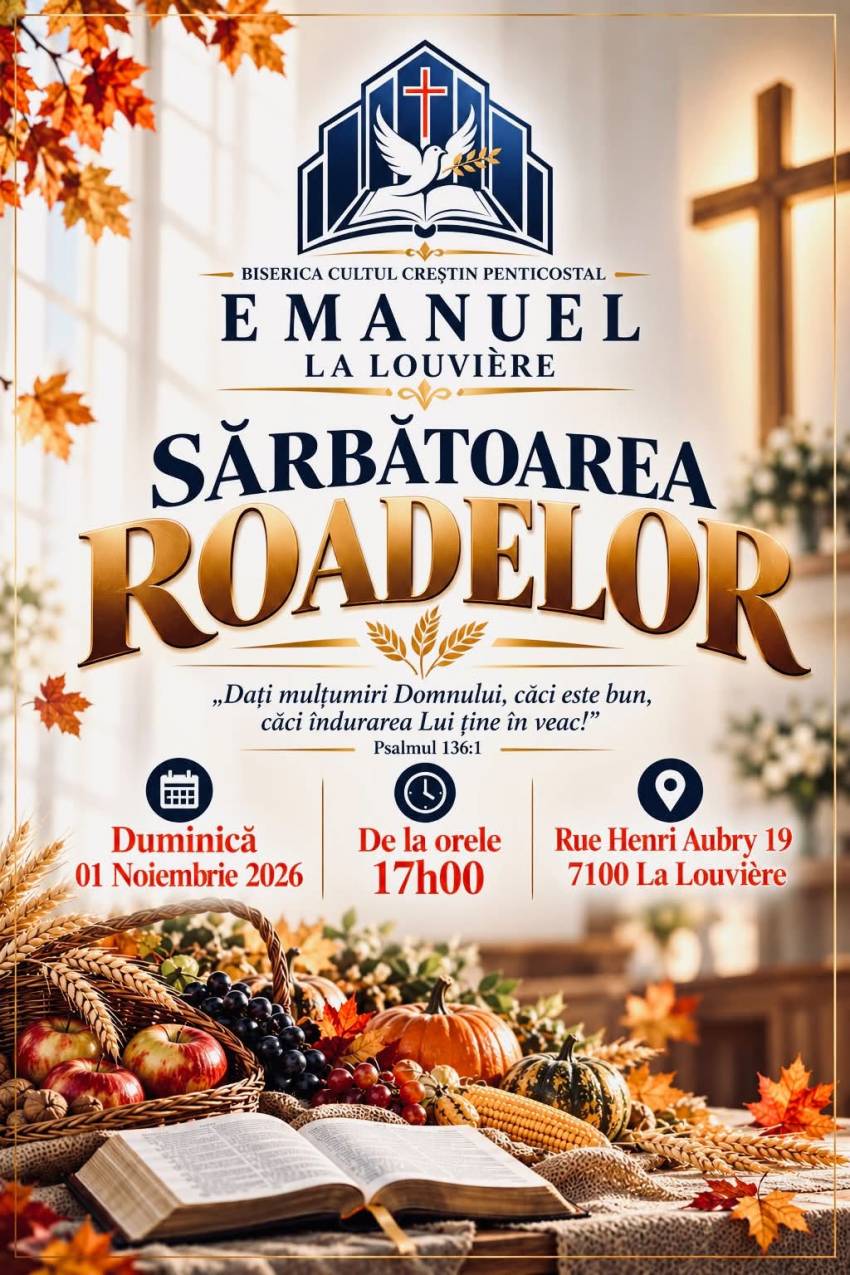 Sărbătoarea Roadelor la Biserica Emanuel La Louvière