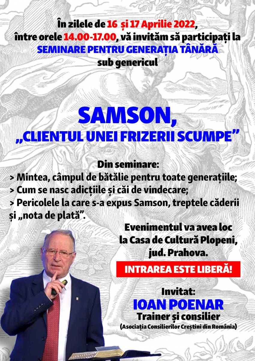 Seminare pentru tineri cu Nelu Poenar la Casa de Cultură Plopeni