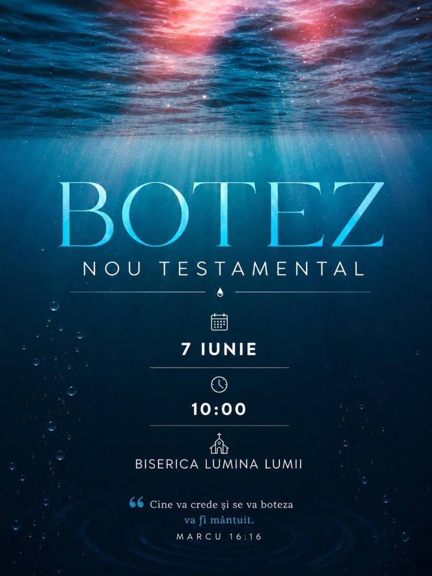 Botez la Biserica Lumina Lumii Bălți