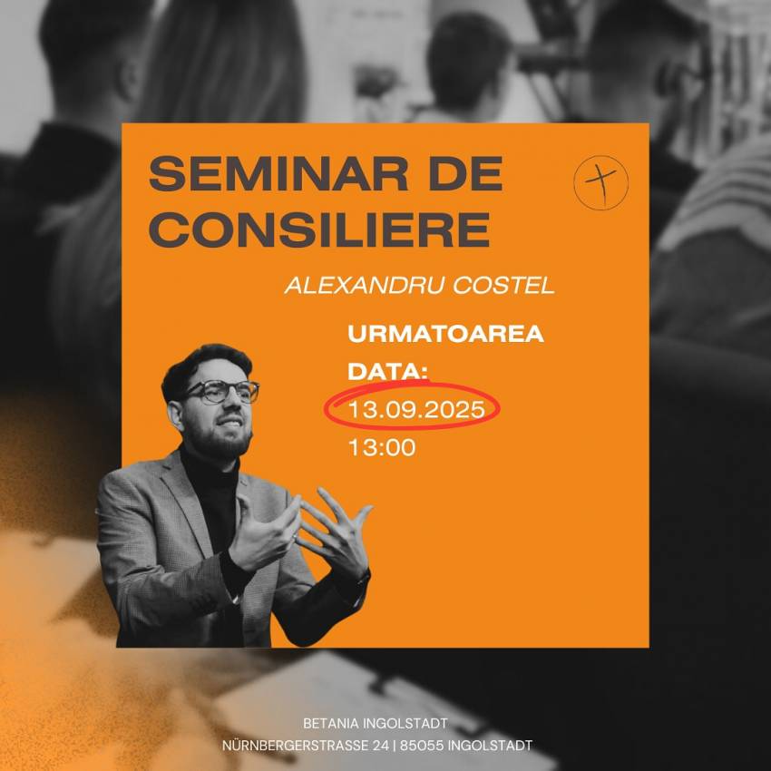 Seminar de consiliere la Biserica Betania Ingolstadt