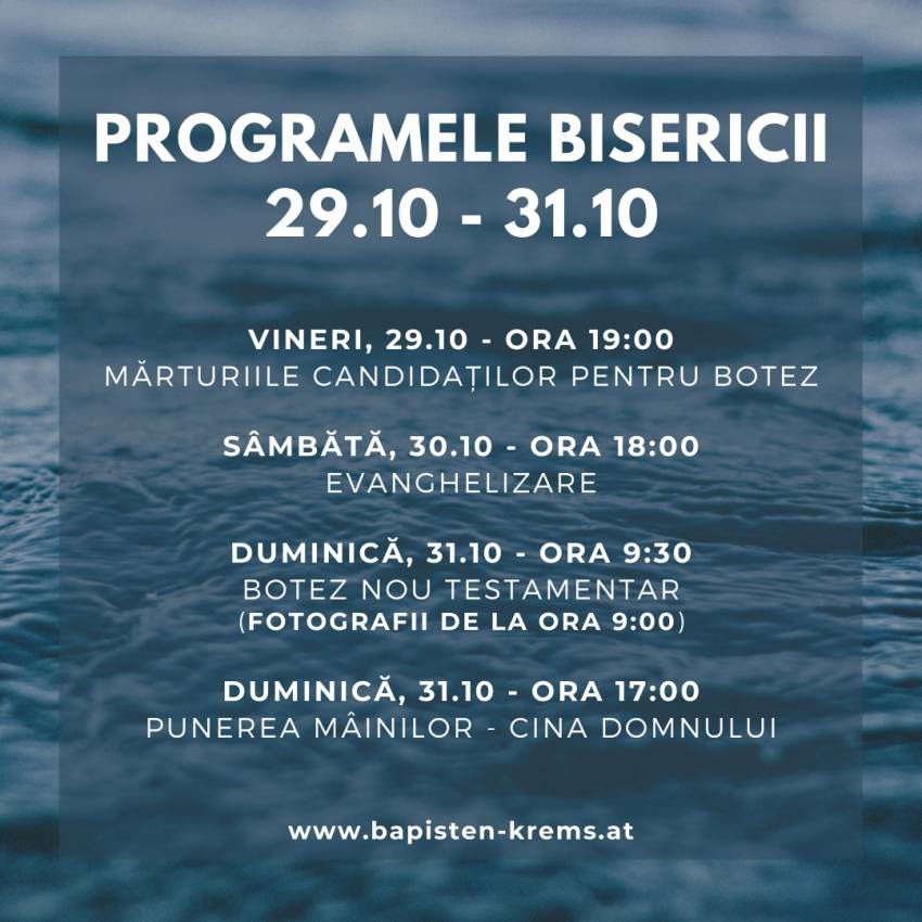 Botez la Biserica Baptistă Krems
