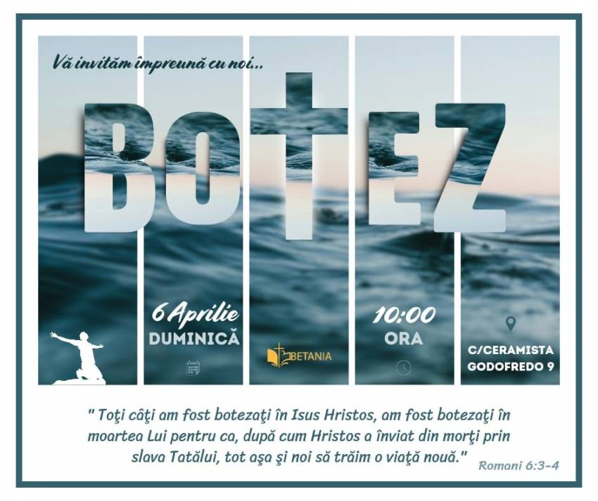 Botez la Biserica Betania Castellón