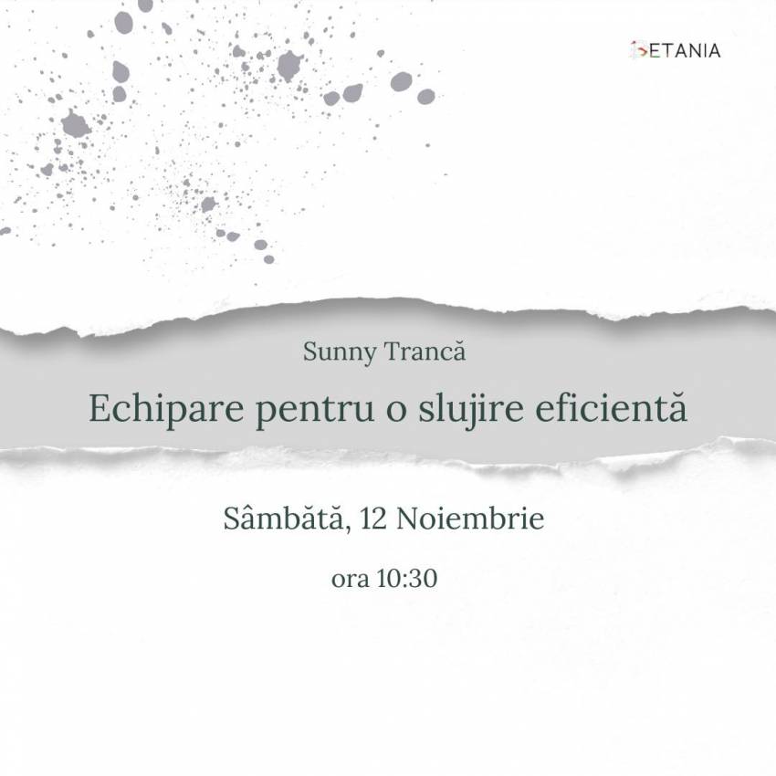 Sunny Trancă la Biserica Betania Oradea