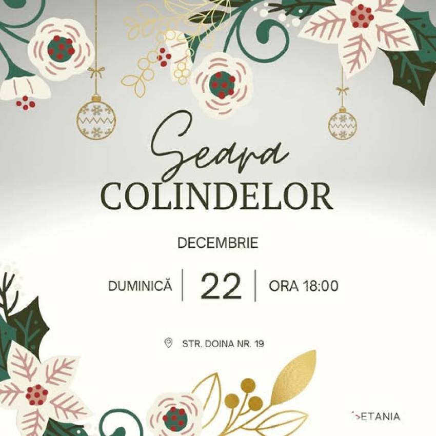 Seara Colindelor la Biserica Betania Oradea