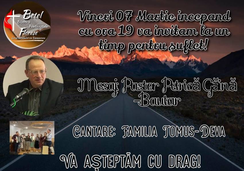 Petrică Găină la Biserica Betel Florese