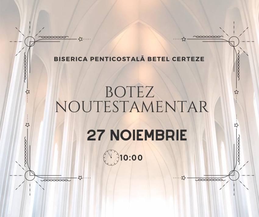 Botez la Biserica Betel Certeze
