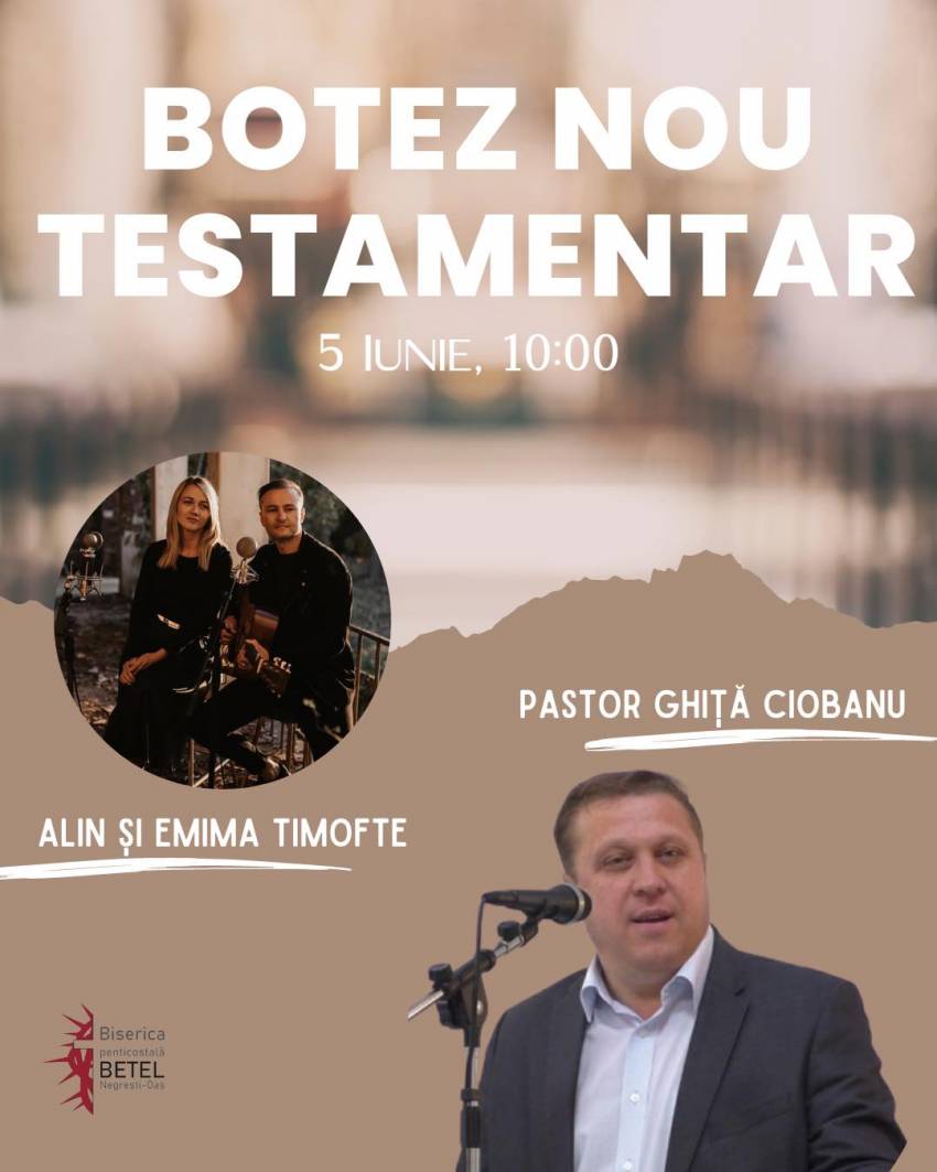 Botez la Biserica Betel Negrești-Oaș