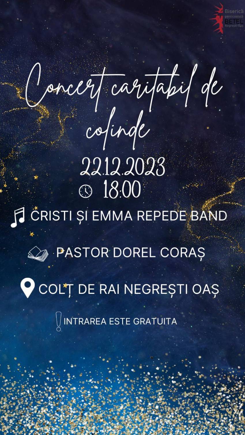 Concert caritabil de colinde la Restaurantul Colț de Rai Negrești Oaș