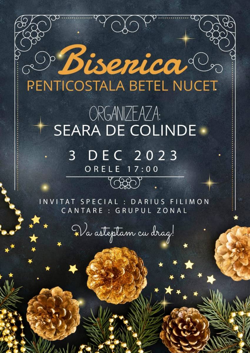 Seară de colinde la Biserica Betel Nucet 