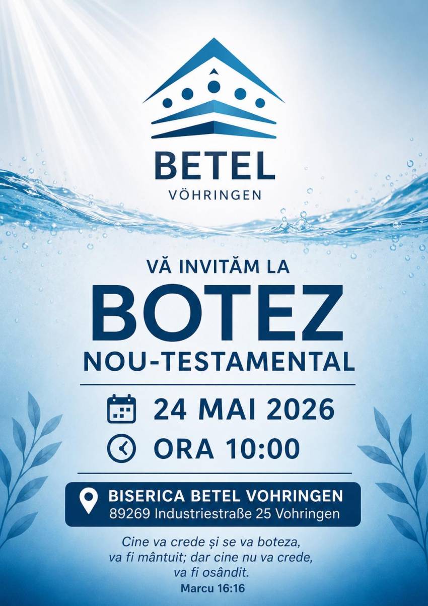 Botez la Biserica Betel Vöhringen