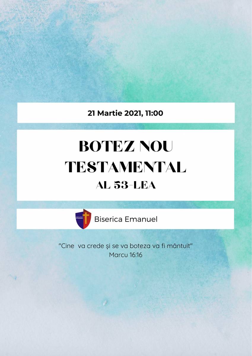 Botez la Biserica Emanuel Cahul