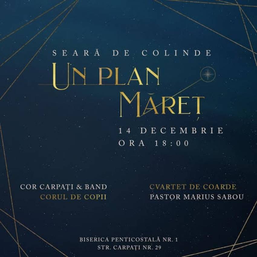 Seară de colinde la Biserica Carpați Cluj-Napoca