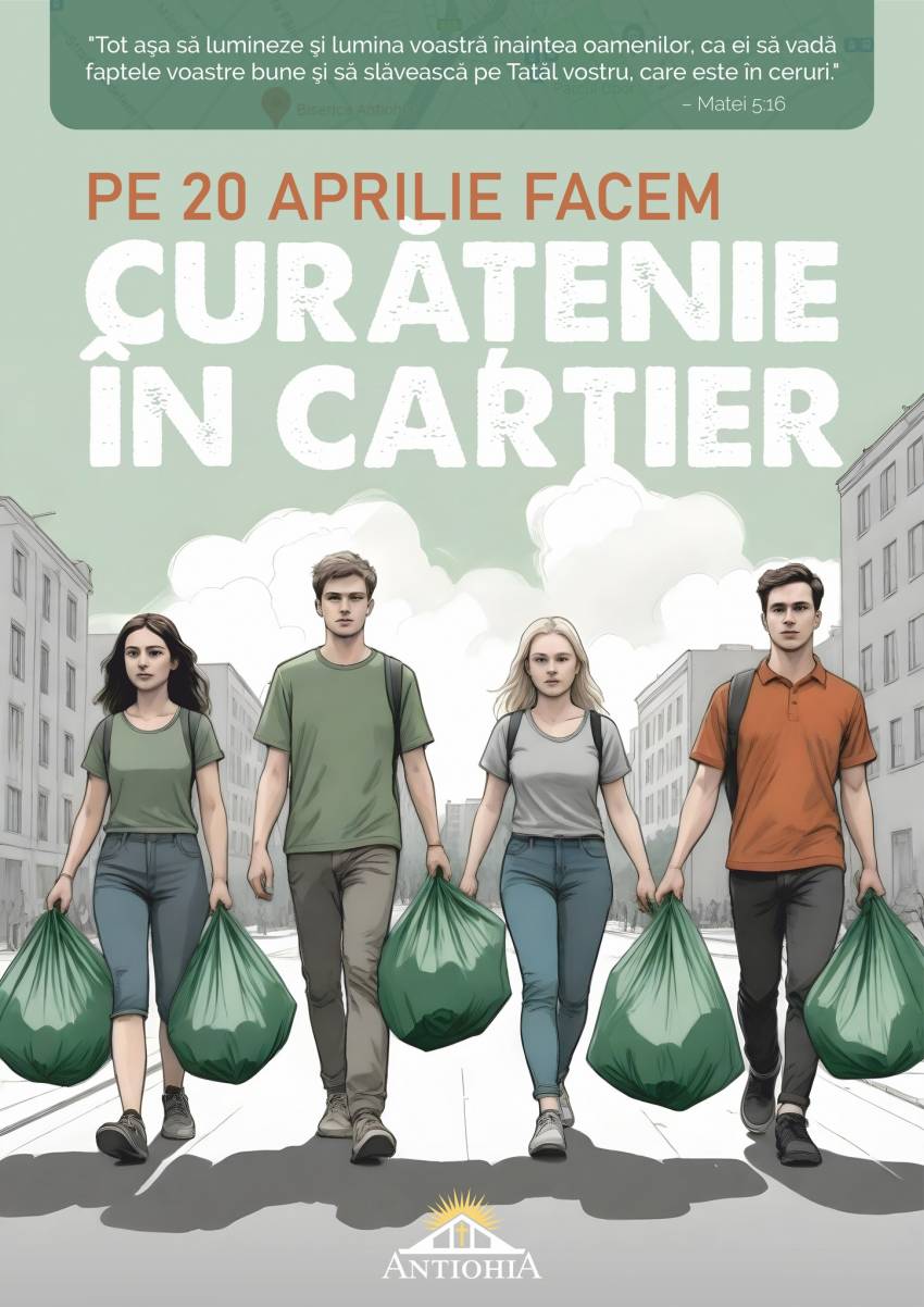 Biserica Antiohia București: Acțiune de ecologizare