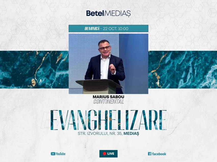 Marius Sabou la Biserica Betel Mediaș