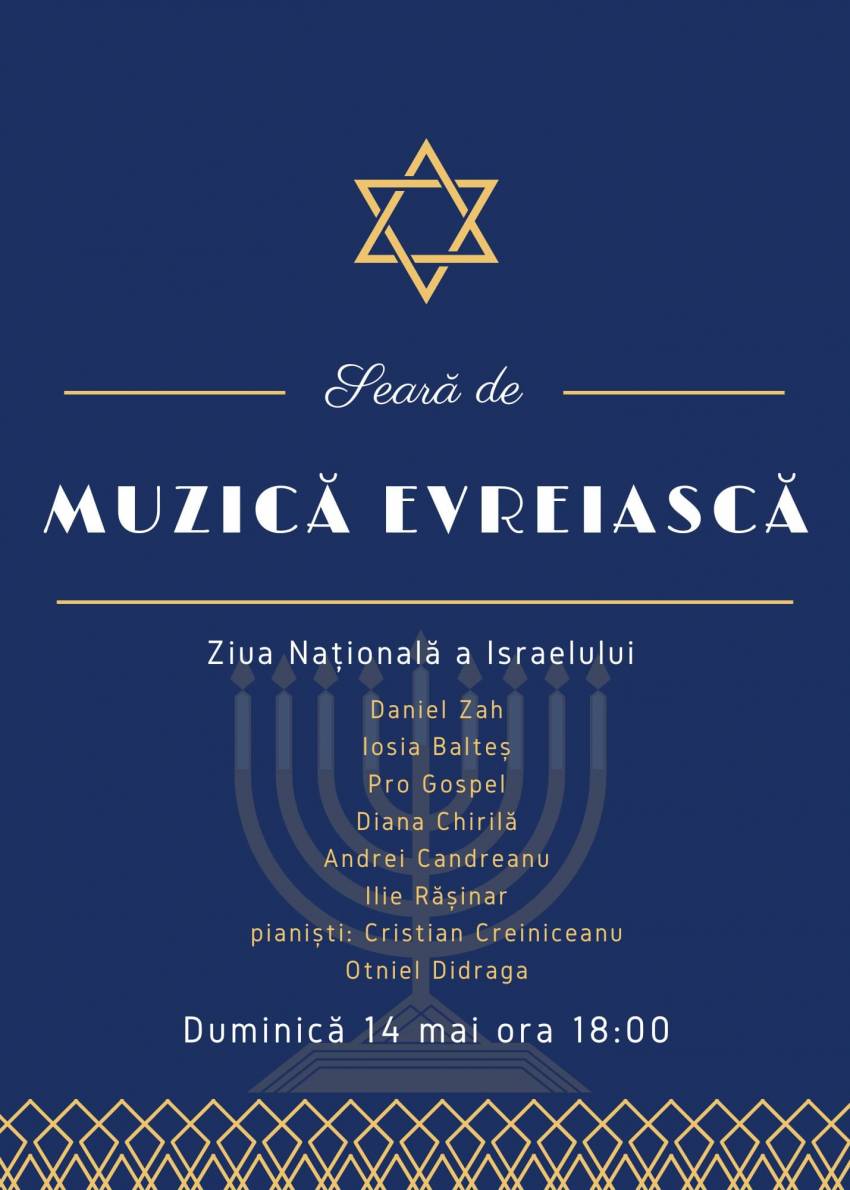 Seară de muzică evreiască la Biserica Emanuel Timișoara