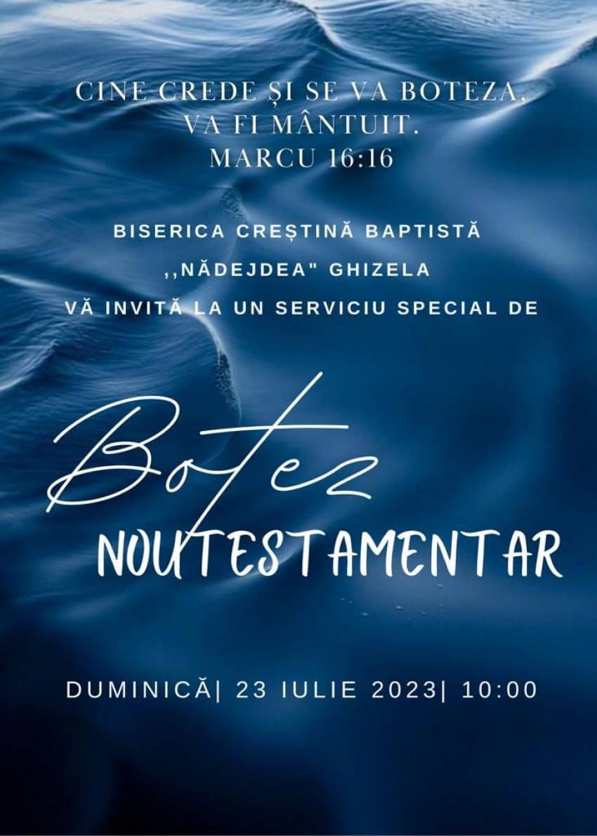 Botez la Biserica Nădejdea Ghizela