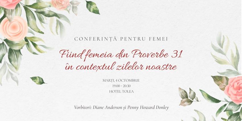 Conferință pentru femei la Hotel ToleaTârgoviște