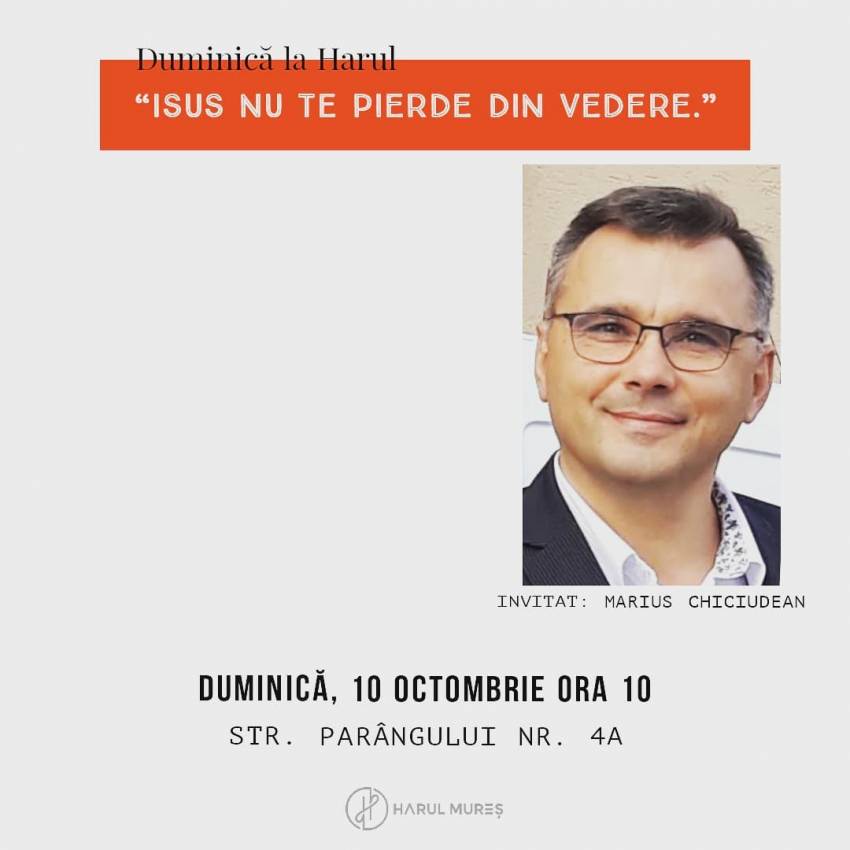 Marius Chiciudean la Biserica Harul Târgu Mureș