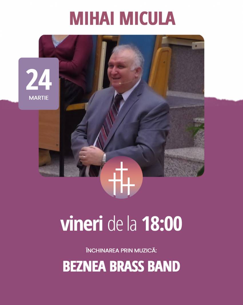 Mihai Micula la Biserica Harul Oradea