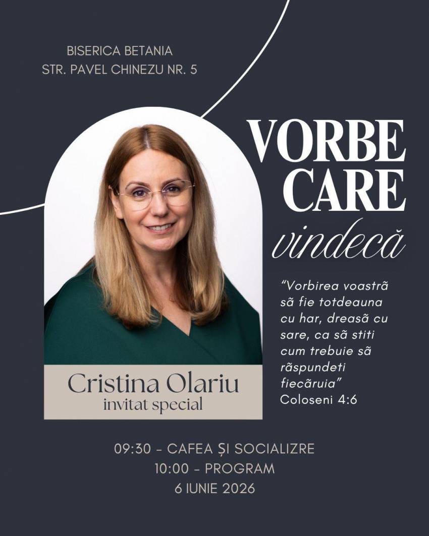 Cristina Olariu la la Biserica Betania  Târgu Mureș