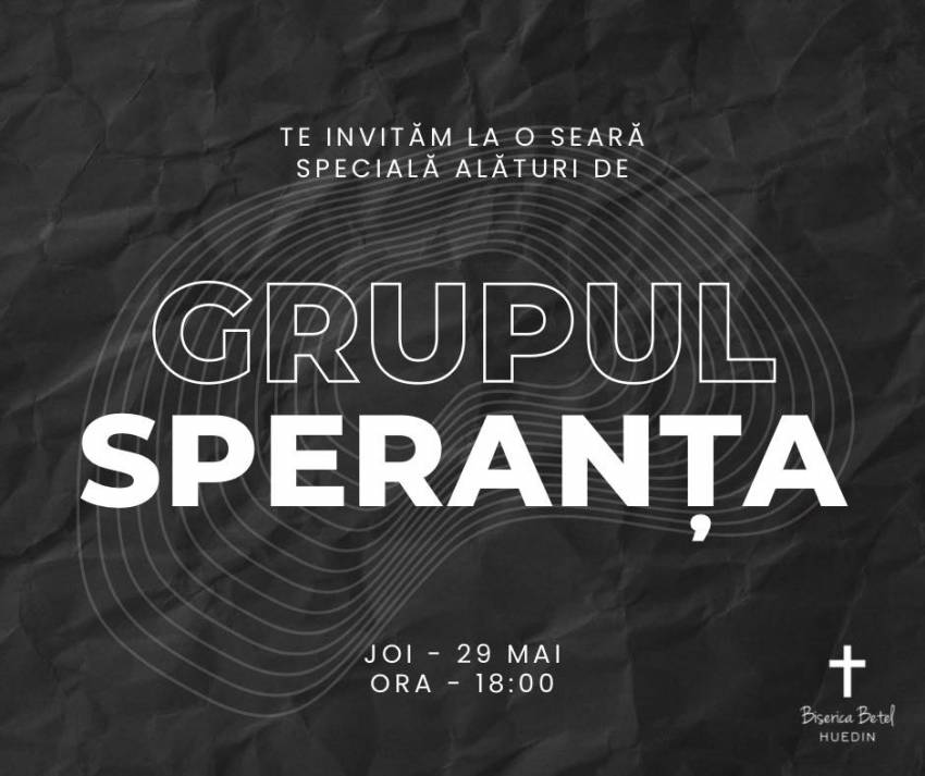 Grupul Speranța la Biserica Betel Huedin