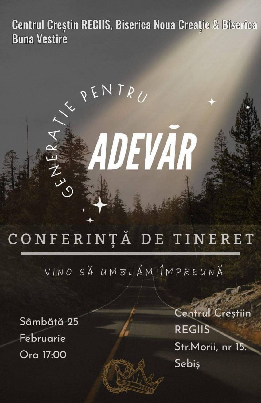 Conferință de tineret la Centrul Creștin REGIIS Sebiș