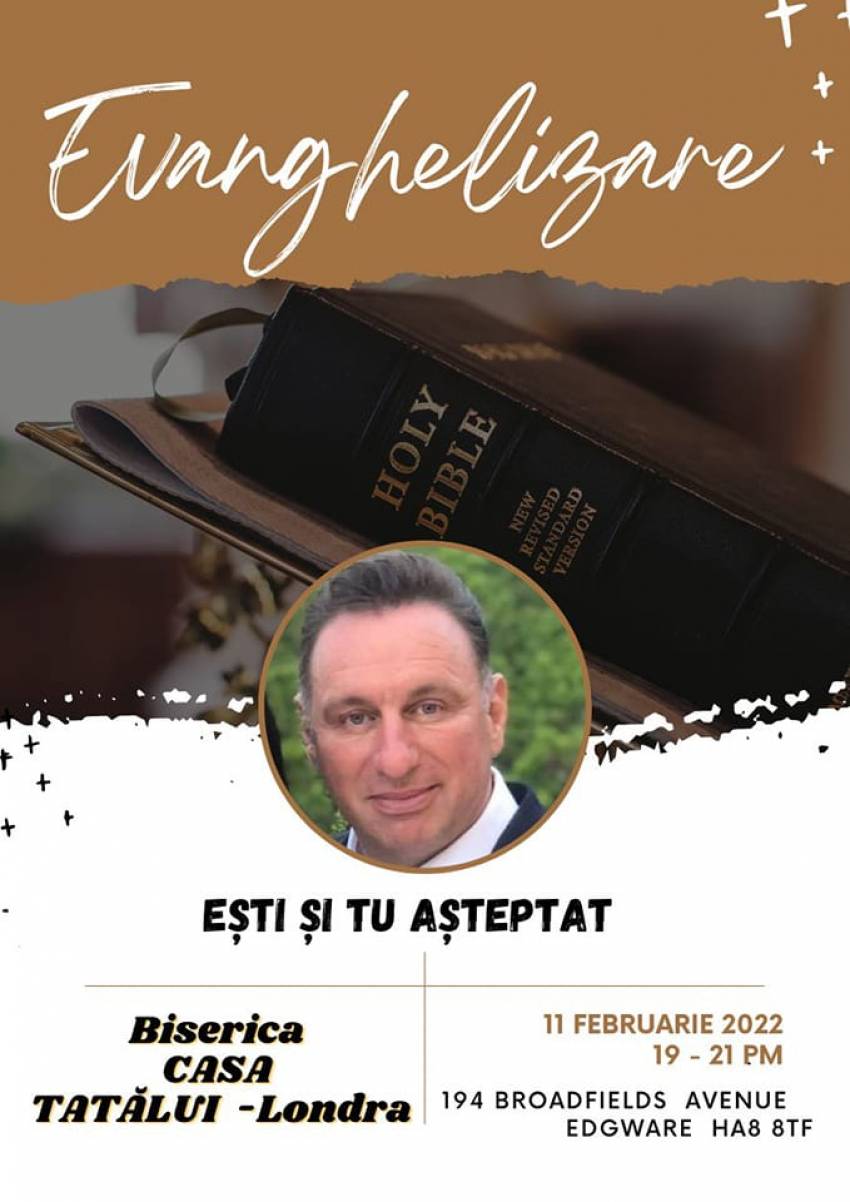 Gabi Zăgrean la Biserica Casa Tatălui Londra