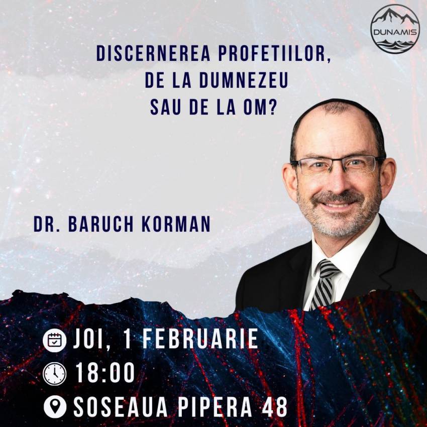 Dr. Baruch Korman la Biserica Dunamis București