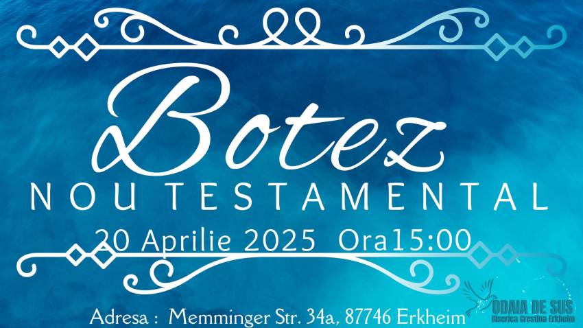 Botez la Biserica Creștină Odaia de Sus Erkheim