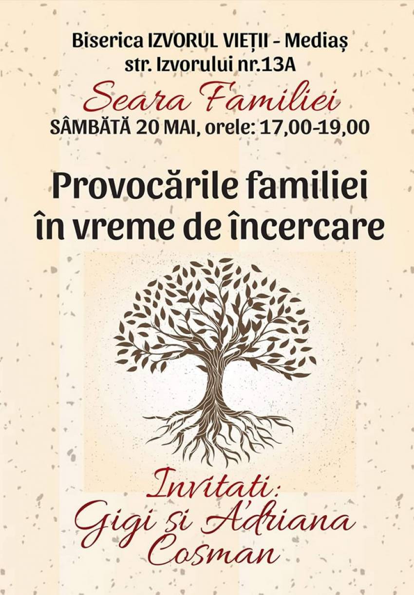 Gigi & Adriana Cosman la Biserica Creştină după Evanghelie Izvorul Vieţii Mediaş