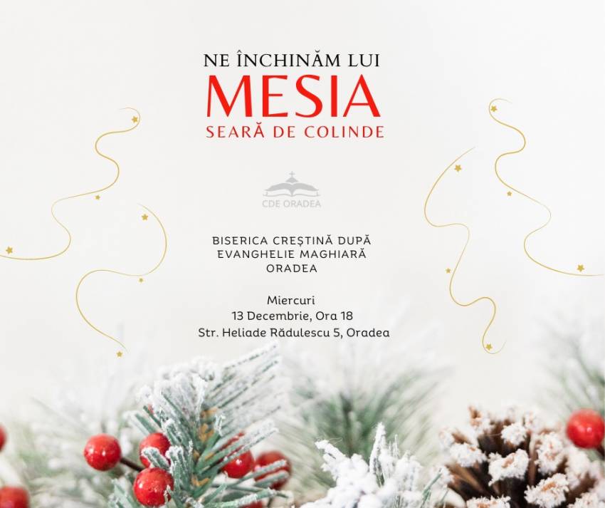 Seară de colinde la Biserica Creștină după Evanghelie Maghiară Oradea