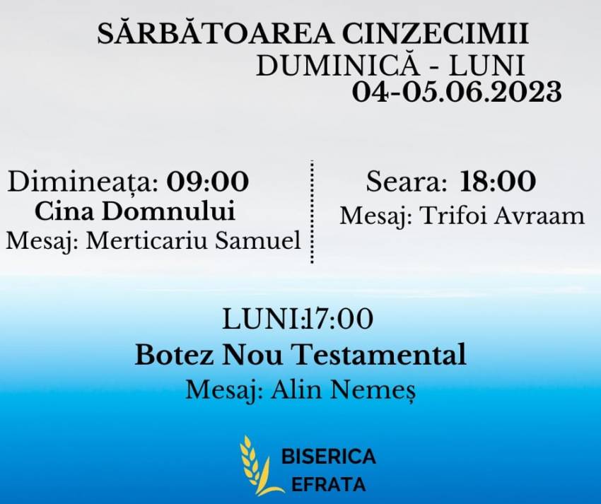 Botez la Biserica Efrata Făget