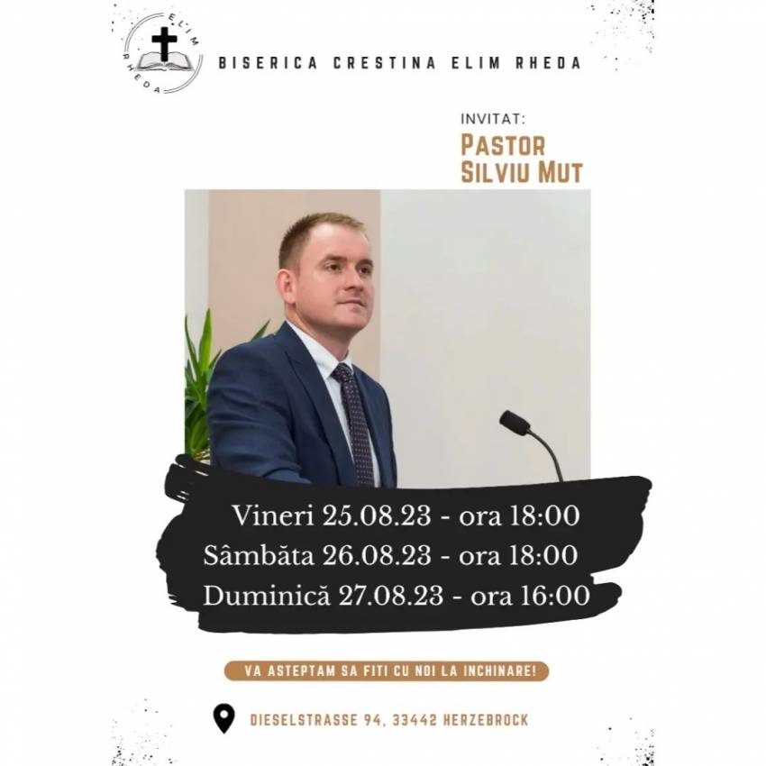 Silviu Mut la Biserica Elim Rheda