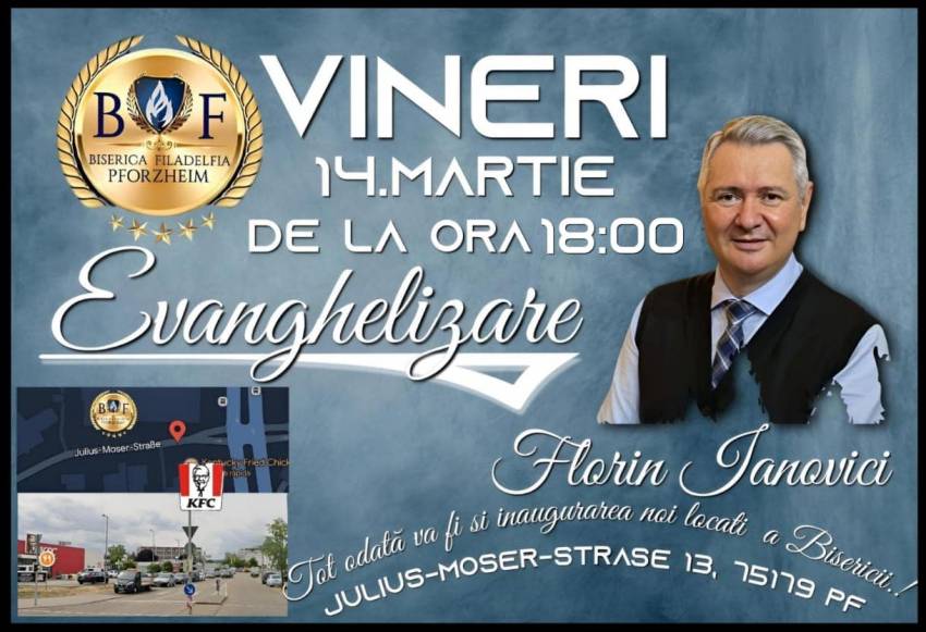 Florin Ianovici la Biserica Filadelfia Pforzheim